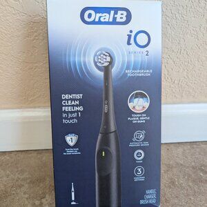 Oral-B iO Series 2 Electric Toothbrush Black Pressure Sensor 2 Min Timer 3 Modes
